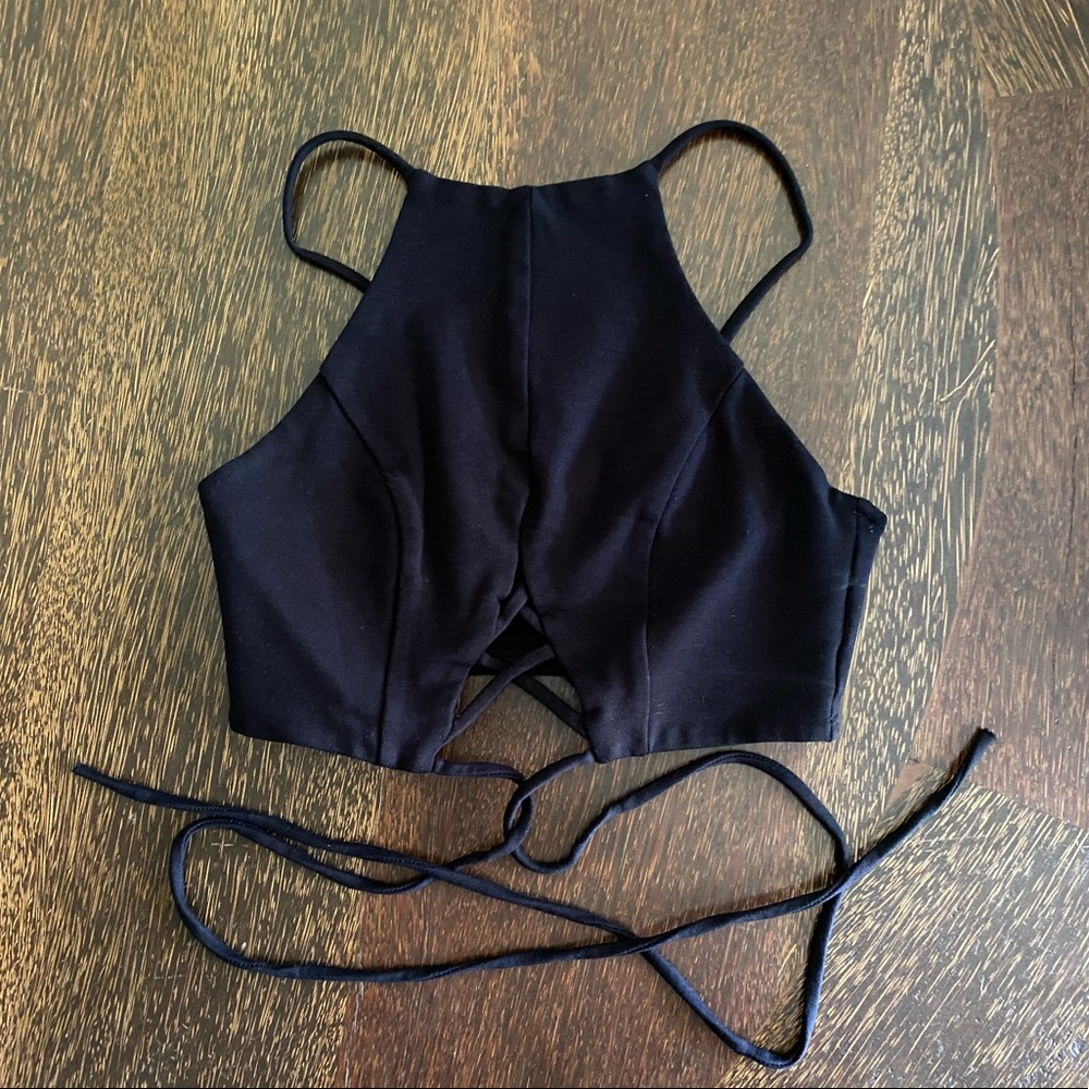 Body wrap crop top